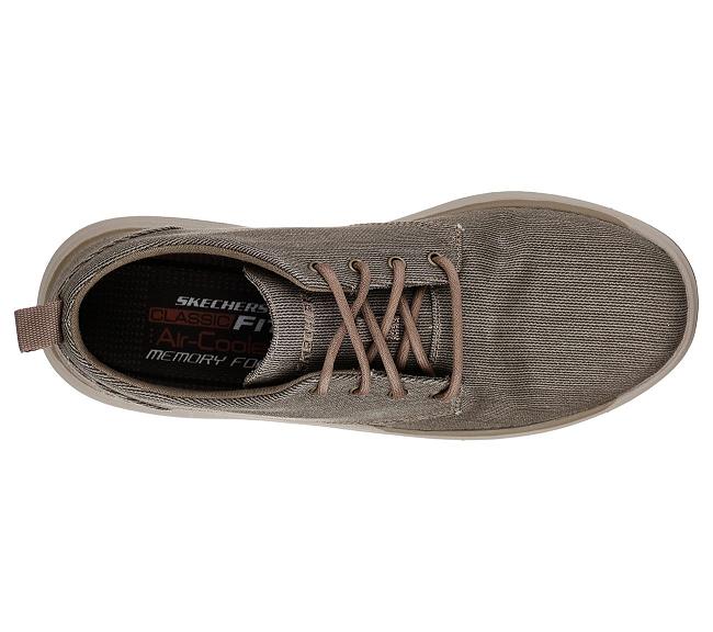 Zapatos Sin Cordones Skechers Hombre - Elson Marrones TGYNA3928